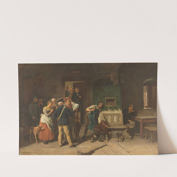 The police officer in the pub (1884) by Hugo Kotschenreiter