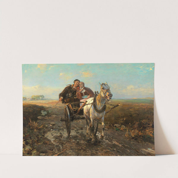 The Polish Wedding Ride by Alfred Von Wierusz-Kowalski