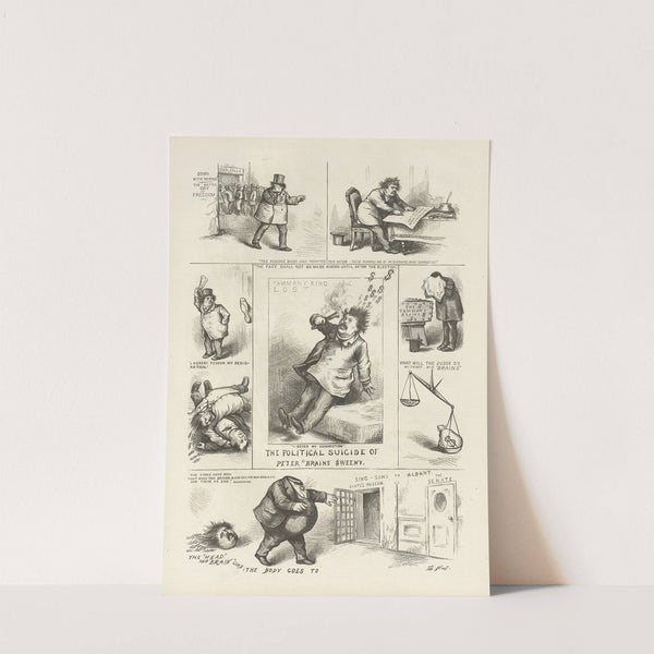 The political suicide of Peter ‘brains’ Sweeny (1871) by Thomas Nast