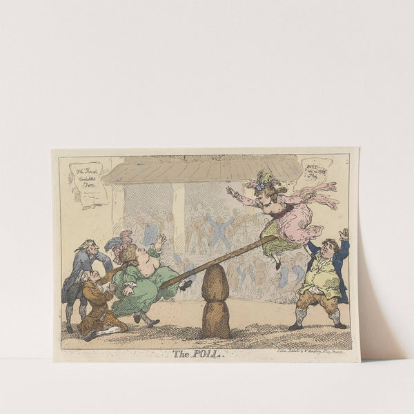 The poll (1784) by Thomas Rowlandson