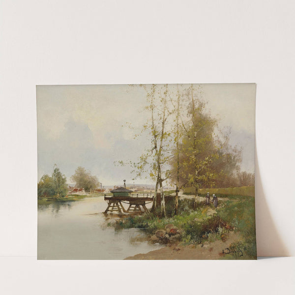 The Pond At The Edge Of The Village by Eugène Galien-Laloue