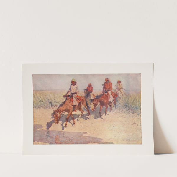 The pool in the desert (1910) by Frederic Remington