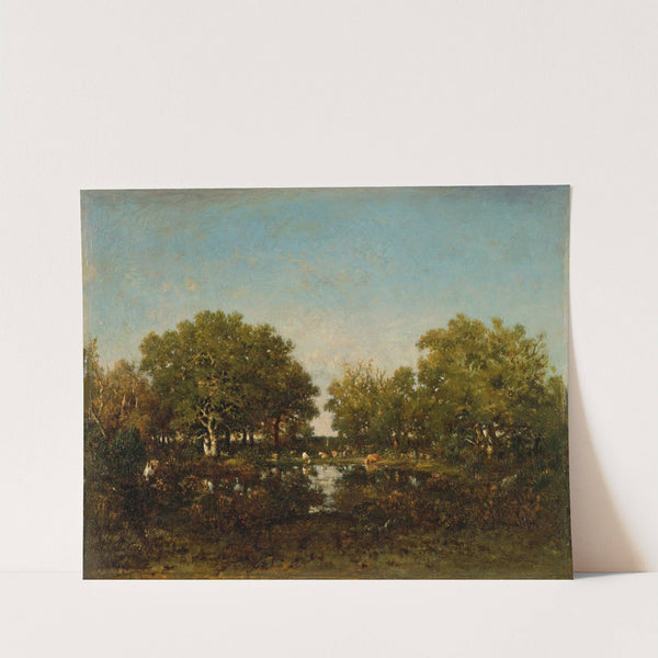 The Pool (Memory of the Forest of Chambord) by Théodore Rousseau