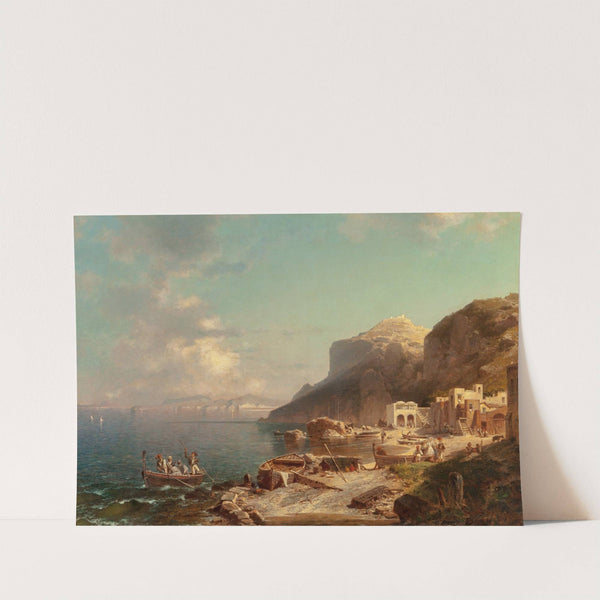The port of Capri by Franz Richard Unterberger