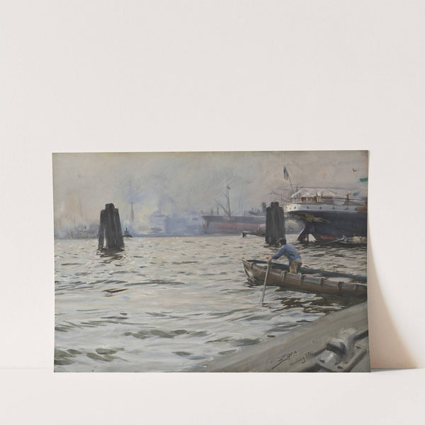 The Port of Hamburg (1891) by Anders Zorn