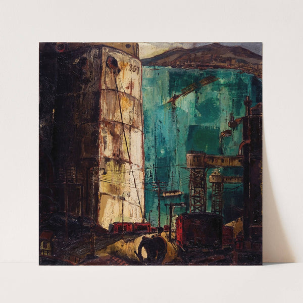 The Port (The Dock) (1933) by Kārlis Padegs