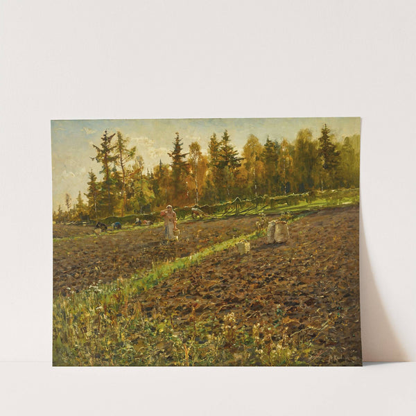 The Potato Gatherers by Julius Sergius Klever