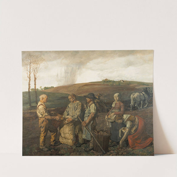 The Potato Harvest (1899) by Fritz Boehle
