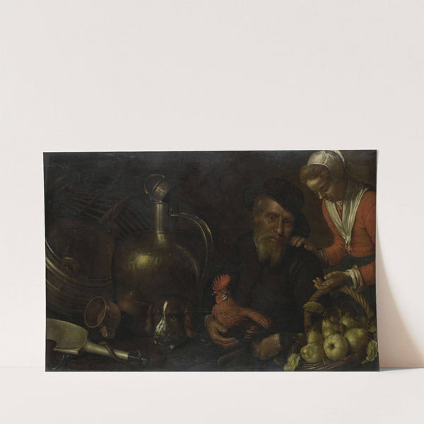 The Poultry Seller by Cornelis Jacobsz. Delff