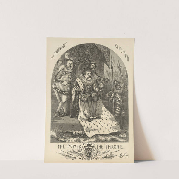 The power behind the throne (1870) by Thomas Nast