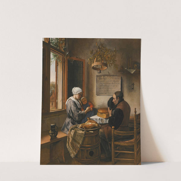 The prayer before the meal by Jan Steen
