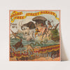 The pre-historic age. A grand free street parade, float no. 1 (1892) by Russell, Morgan & Co.