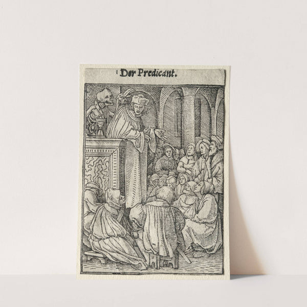 The Preacher (c. 1526) by Hans Holbein The Younger