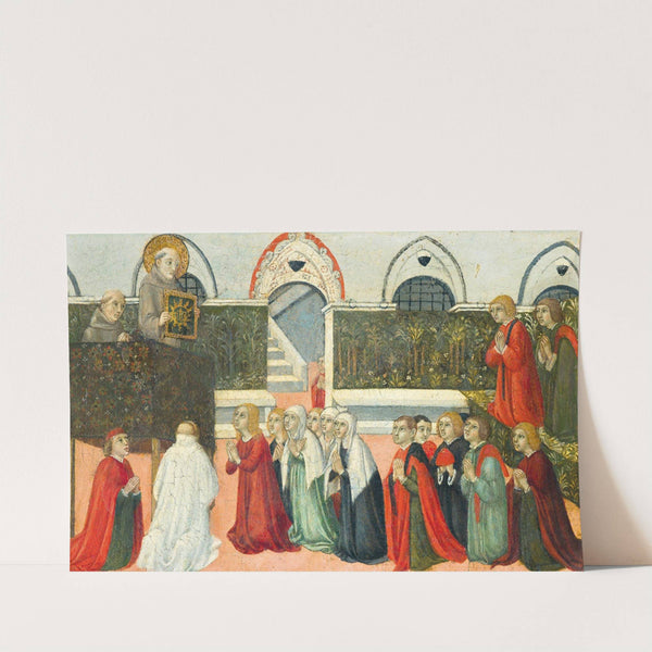 The Preaching of Saint Bernardino by Sano di Pietro