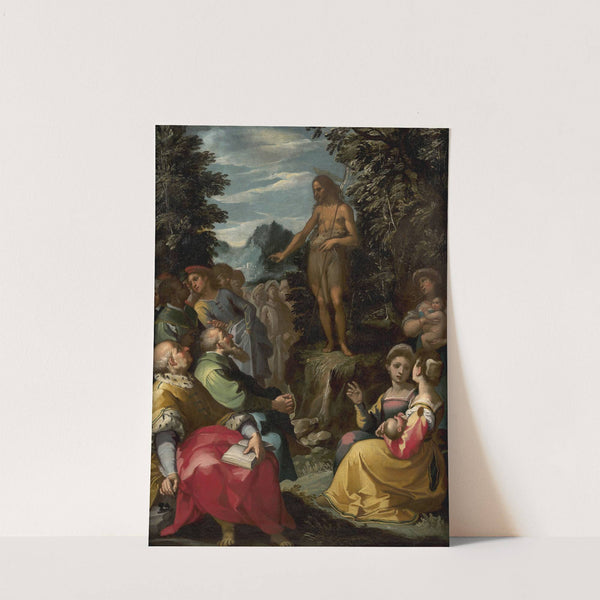 The preaching of Saint John the Baptist by Rutilio Manetti