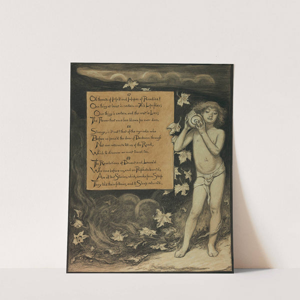 The Present Listening to the Voices of the Past (1883-1884) by Elihu Vedder