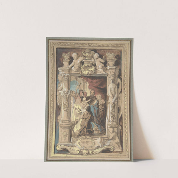 The Presentation in the Temple, with a Design for a Sculpted Frame by Jacob Jordaens