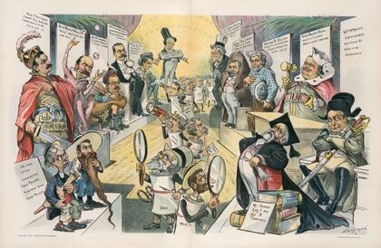 The ‘press view’ at the candidate show