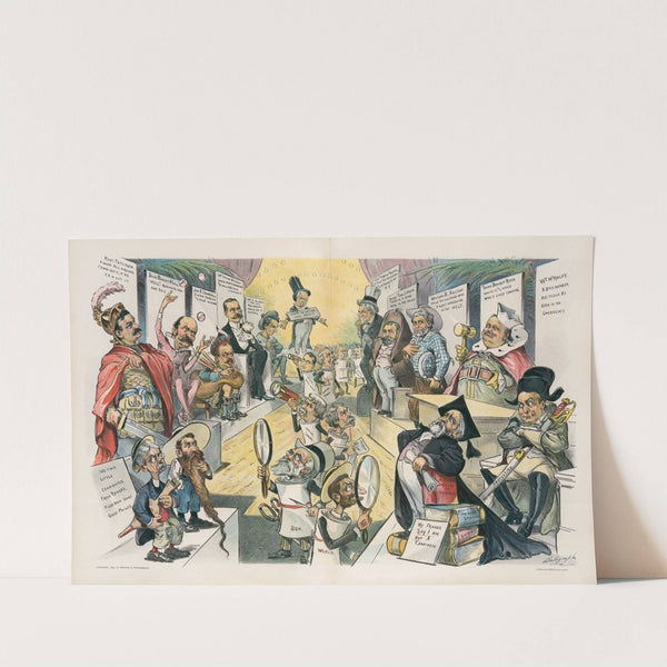 The 'press view' at the candidate show by Louis Dalrymple