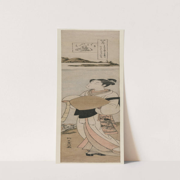 The Priest Kukai by the Tama River at Mt. Koya (late 1760s) by Suzuki Harunobu