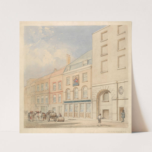 The Prince Albert, 11 Coopers Row, Crutched Friars, and Cooper’s Bonded Vaults and Tea Warehouses (ca. 1840) by Thomas Hosmer Shepherd