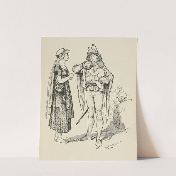 The Prince feeds the Baby from his Flask by Henry Justice Ford