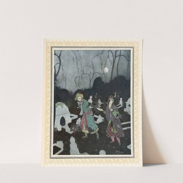 The Prince leads the Lady to the Tomb (1914) by Edmund Dulac