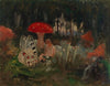 The Princess and a Butterfly Underneath a Fly Agaric