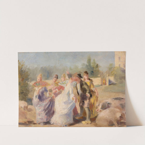 The Princess and the Swineherd (1890) by Magnus Enckell