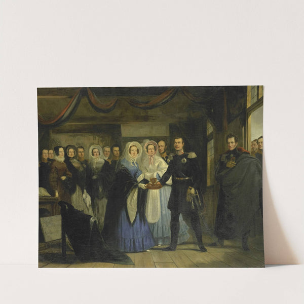 The Princess of Orange Receiving Alexander II (1818-1881), Grand Duke and Heir to the Throne of Russia, in the Czar Peter's House in Zaandam by Christiaan Julius Lodewijk Portman