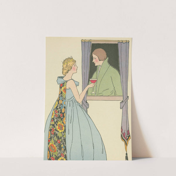 The princess offered the soldier a goblet of wine. by Margaret Evans Price