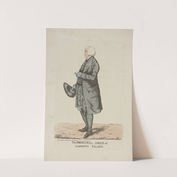 The principal arch of Lambeth Palace. (1803) by Robert Dighton