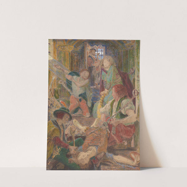 The Prisoner of Chillon Entreating his Jailors to Bury His Brother Where the Sun Might Fall Upon His Grave (1858) by Ford Madox Brown