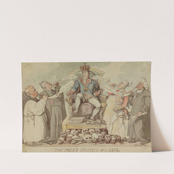 The Privy Council of a King by Thomas Rowlandson