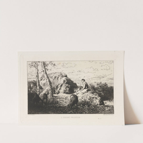 The Prodigal Son (c. 1868) by Charles Emile Jacque