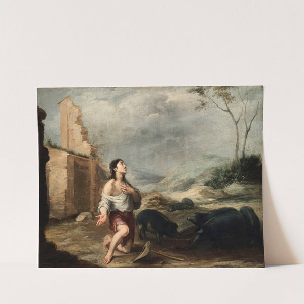 The Prodigal Son Feeding Swine (1660s) by Bartolomé Estebán Murillo