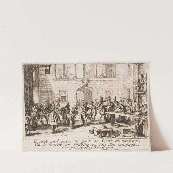 The Prodigal Son Is Re – Equipped (1635) by Jacques Callot