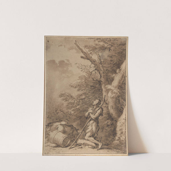 The Prodigal Son Kneeling Repentant among Swine by Salvator Rosa