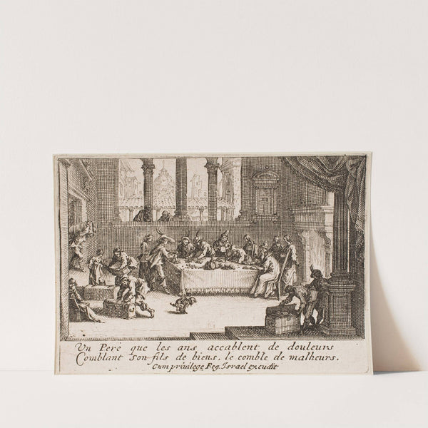 The Prodigal Son Receives his Inheritance (1635) by Jacques Callot