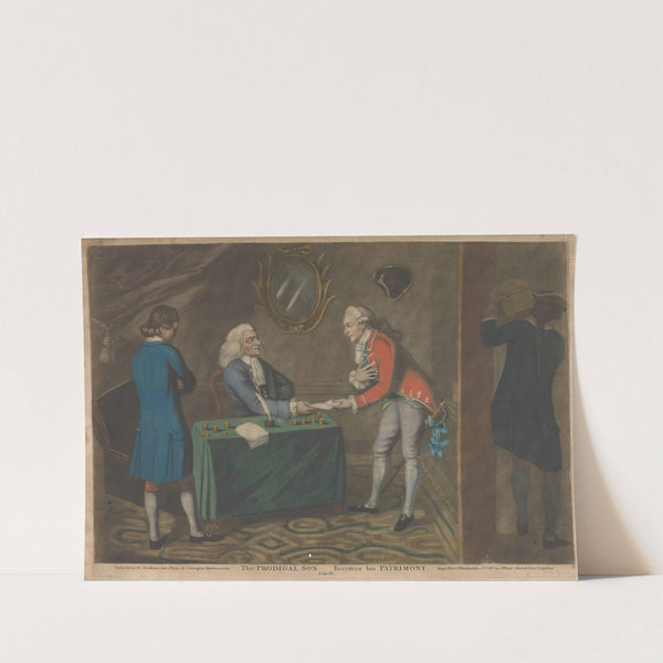 The Prodigal Son Recieves His Patrimony (c. 1775) by John Raphael Smith