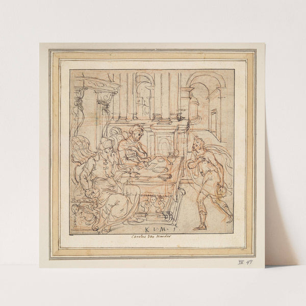 The Prodigal Son taking leave of his parents by Karel Van Mander
