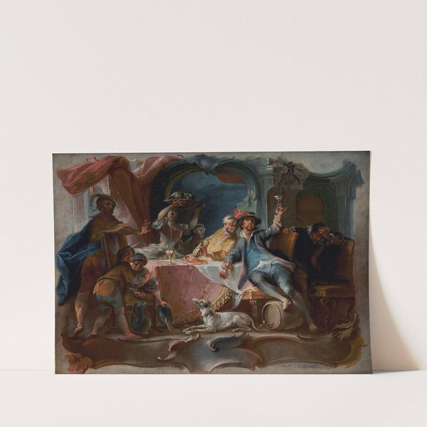 The Prodigal Son Wasting his Inheritance by Johann Wolfgang Baumgartner