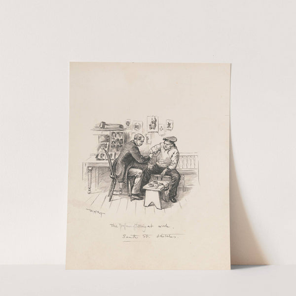 The professor of tattooing at work (1889) by William Allen Rogers