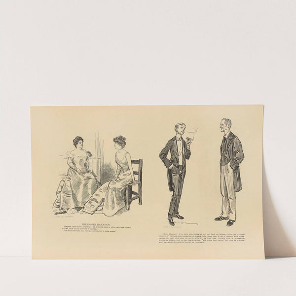 The proper education (1893-1900) by Charles Dana Gibson