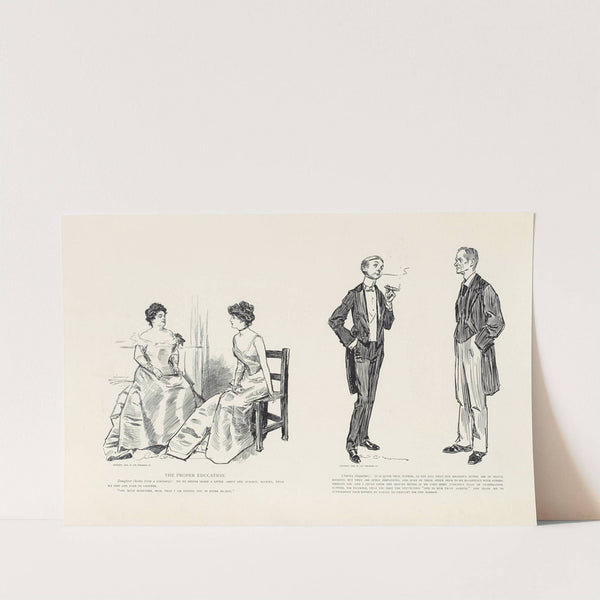 The proper education (1899) by Charles Dana Gibson
