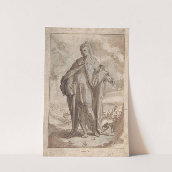 The Prophet Daniel in a Landscape by Hendrick Goltzius