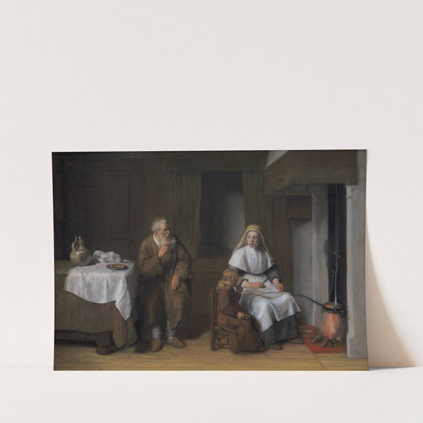 The Prophet Elijah with the Widow of Zarephath and her Son (1650 – 1672) by Abraham Van Dijck