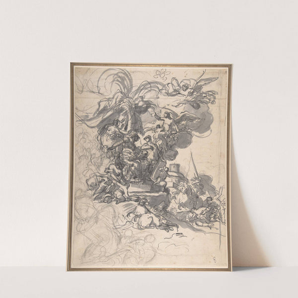 The Prophetess Deborah Ordering Barak to Take Arms against Sisera (1728–33) by Francesco Solimena