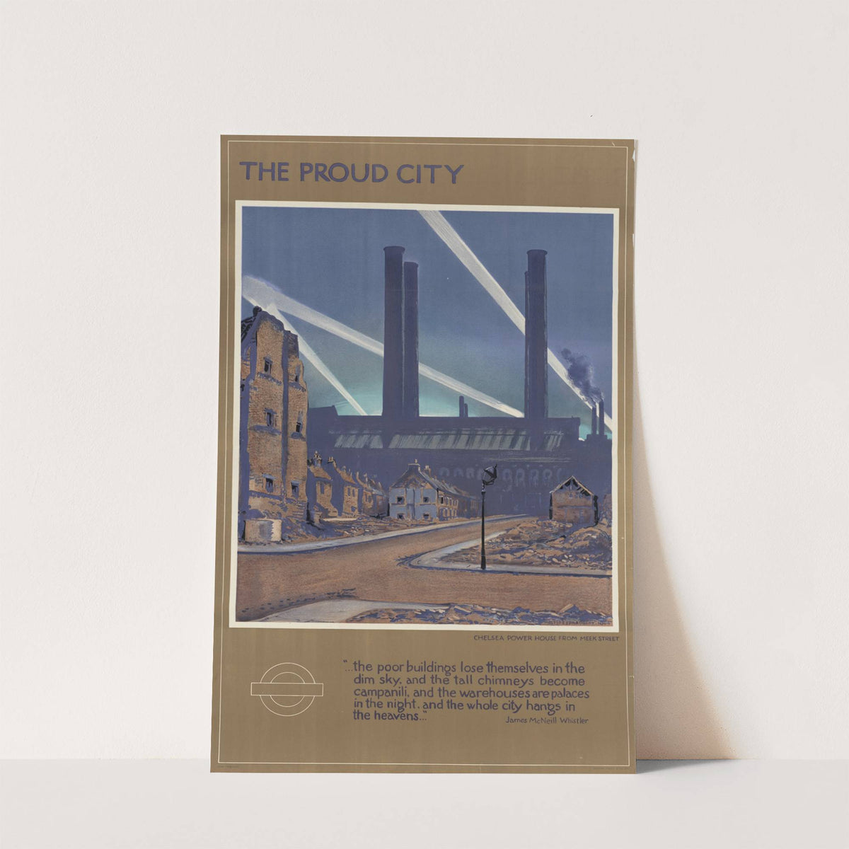 The Proud City - Chelsea Power House from Meek Street by Walter E. Spradberry