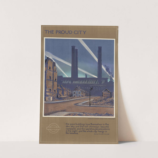 The Proud City - Chelsea Power House from Meek Street by Walter E. Spradberry